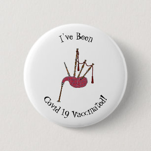 Afbeelding cartoon Bagpipes Ronde Button 5,7 Cm