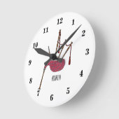 Afbeelding cartoon Bagpipes Ronde Klok (Hoek)