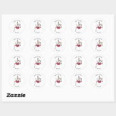 Afbeelding cartoon Bagpipes Ronde Sticker (Vel)