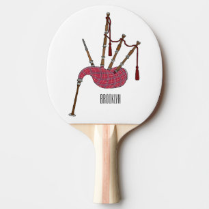 Afbeelding cartoon Bagpipes Tafeltennisbatje