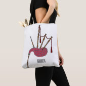 Afbeelding cartoon Bagpipes Tote Bag (Dichtbij)