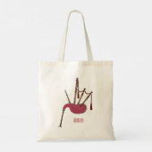 Afbeelding cartoon Bagpipes Tote Bag (Achterkant)