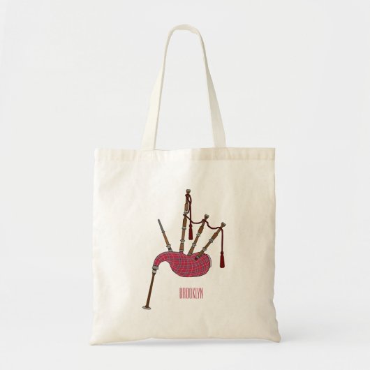 Afbeelding cartoon Bagpipes Tote Bag (Voorkant)