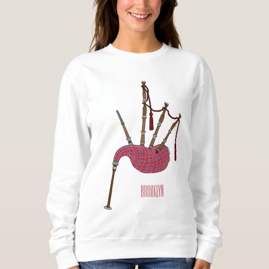 Afbeelding cartoon Bagpipes Trui (Voorkant)