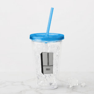 Afbeelding cartoon Franse deurkoelkast Acryl Drinkbeker