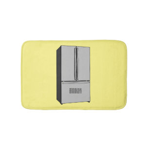 Afbeelding cartoon Franse deurkoelkast Badmat