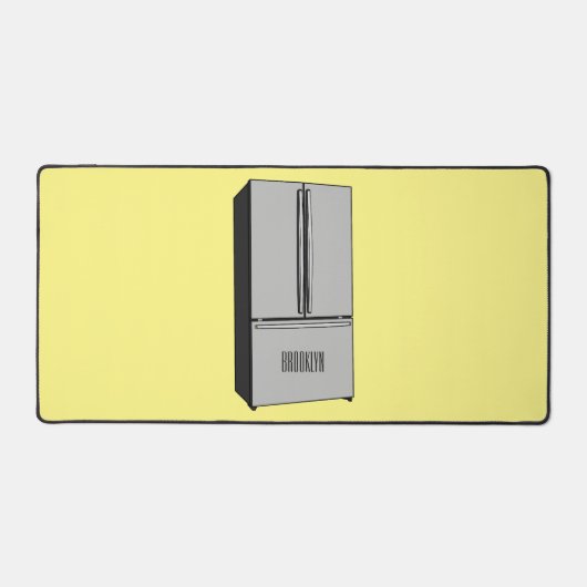 Afbeelding cartoon Franse deurkoelkast Bureaumat (Voorkant)