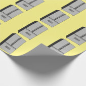 Afbeelding cartoon Franse deurkoelkast Cadeaupapier (Hoek)