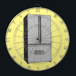 Afbeelding cartoon Franse deurkoelkast Dartbord<br><div class="desc">Afbeelding cartoon Franse deurkoelkast</div>