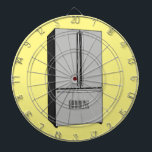 Afbeelding cartoon Franse deurkoelkast Dartbord<br><div class="desc">Afbeelding cartoon Franse deurkoelkast</div>