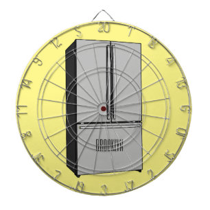 Afbeelding cartoon Franse deurkoelkast Dartbord