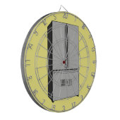 Afbeelding cartoon Franse deurkoelkast Dartbord (Voorkant Links)