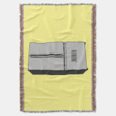 Afbeelding cartoon Franse deurkoelkast Deken (Voorkant Verticaal)