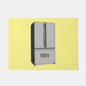 Afbeelding cartoon Franse deurkoelkast Deurmat (Voorkant)