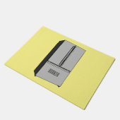 Afbeelding cartoon Franse deurkoelkast Deurmat (Schuin)