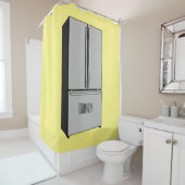 Afbeelding cartoon Franse deurkoelkast Douchegordijn (In situ)