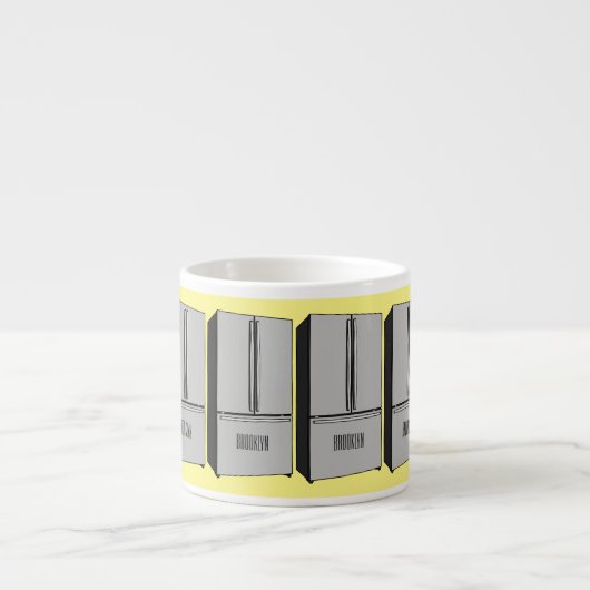 Afbeelding cartoon Franse deurkoelkast Espresso Kop (Voorkant)