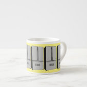 Afbeelding cartoon Franse deurkoelkast Espresso Kop (Voorkant rechts)