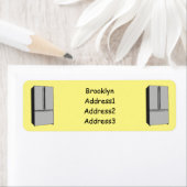 Afbeelding cartoon Franse deurkoelkast Etiket (Insitu)