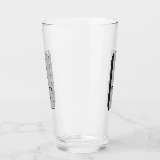 Afbeelding cartoon Franse deurkoelkast Glas (Rechts)