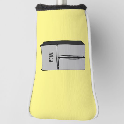 Afbeelding cartoon Franse deurkoelkast Golfheadcover (Draai 90)