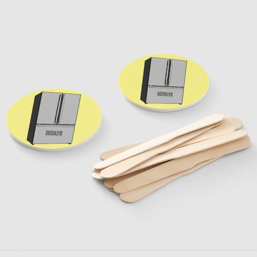 Afbeelding cartoon Franse deurkoelkast Handwaaier (Niet-gemonteerd)