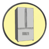 Afbeelding cartoon Franse deurkoelkast Hockey Puck (Voorkant)