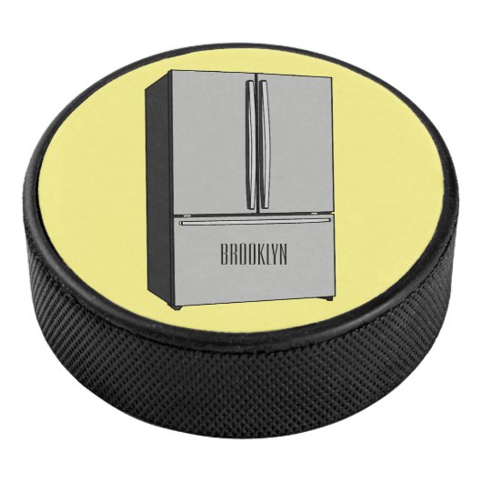 Afbeelding cartoon Franse deurkoelkast Hockey Puck (3/4)