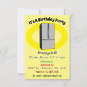 Afbeelding cartoon Franse deurkoelkast Kaart (Voorkant)