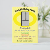 Afbeelding cartoon Franse deurkoelkast Kaart (Staand voorkant)