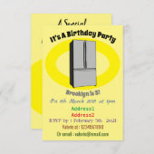 Afbeelding cartoon Franse deurkoelkast Kaart (Voorkant / Achterkant)