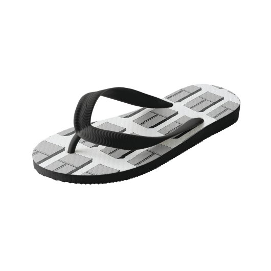 Afbeelding cartoon Franse deurkoelkast Kinder Teenslippers (Schuin)