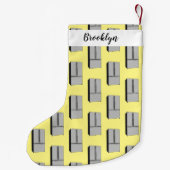 Afbeelding cartoon Franse deurkoelkast Kleine Kerstsok (Achterkant)