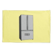 Afbeelding cartoon Franse deurkoelkast Kussensloop (Achterkant)