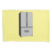 Afbeelding cartoon Franse deurkoelkast Kussensloop (Voorkant)