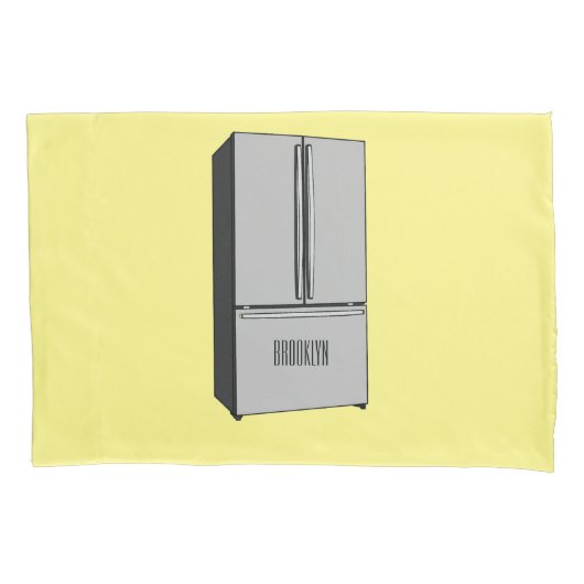 Afbeelding cartoon Franse deurkoelkast Kussensloop (Voorkant)