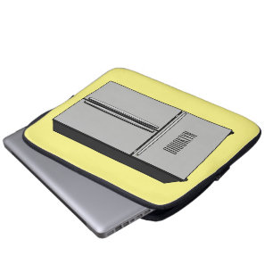 Afbeelding cartoon Franse deurkoelkast Laptop Sleeve