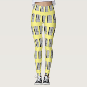 Afbeelding cartoon Franse deurkoelkast Leggings