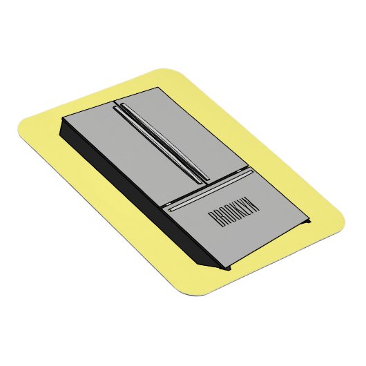 Afbeelding cartoon Franse deurkoelkast Magneet (Rechterzijde)