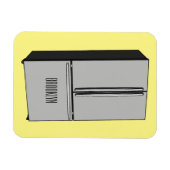 Afbeelding cartoon Franse deurkoelkast Magneet (Horizontaal)