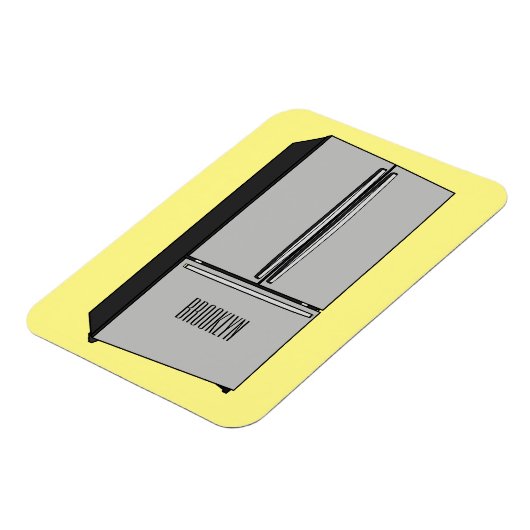 Afbeelding cartoon Franse deurkoelkast Magneet (Linkerzijde)