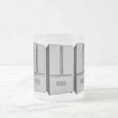 Afbeelding cartoon Franse deurkoelkast Matglas Koffiemok (Center)