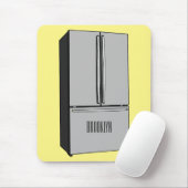 Afbeelding cartoon Franse deurkoelkast Muismat (Met muis)