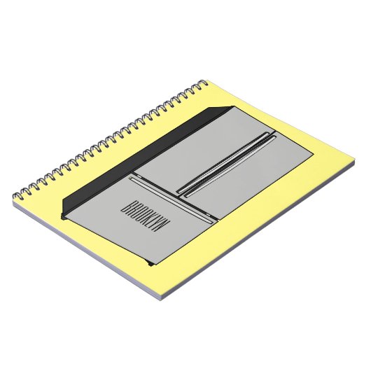 Afbeelding cartoon Franse deurkoelkast Notitieboek (Linkerzijde)