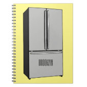 Afbeelding cartoon Franse deurkoelkast Notitieboek (Voorkant)