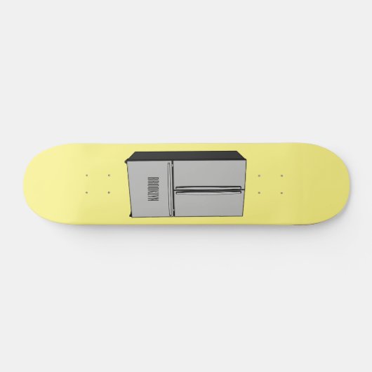 Afbeelding cartoon Franse deurkoelkast Persoonlijk Skateboard (Horizontaal)