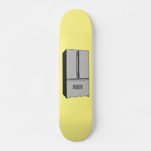 Afbeelding cartoon Franse deurkoelkast Persoonlijk Skateboard