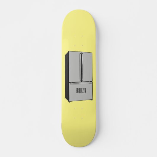 Afbeelding cartoon Franse deurkoelkast Persoonlijk Skateboard (Voorkant)