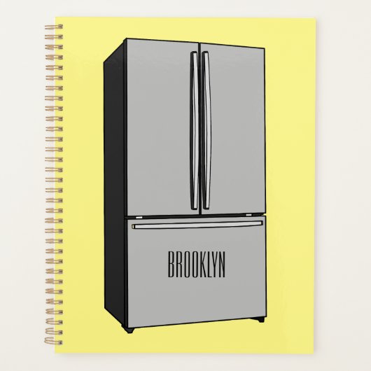 Afbeelding cartoon Franse deurkoelkast Planner (Voorkant)