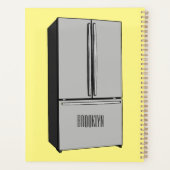 Afbeelding cartoon Franse deurkoelkast Planner (Achterkant)